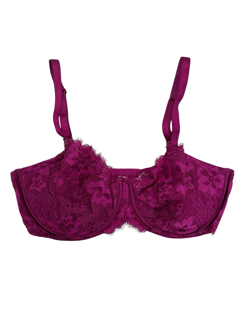 Victoria's Secret Dream Angels Unlined Floral Lace Push-Up WO Padding Size 38DDD